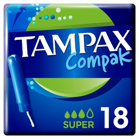Tampax Compack Super Tampon 18s - Asian Online Superstore UK