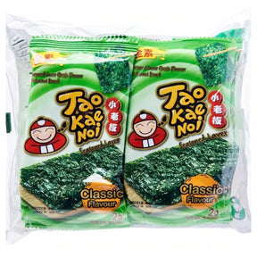 Tao Kae Noi Seasoned Laver Seaweed Classic Flavour (8 Packs x 2g) 16g | Asian Grocery UK