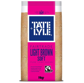 Tate & Lyle Fairtrade Light Brown Soft Sugar (Pure Sugar Cane) 1kg | Asian Grocery UK