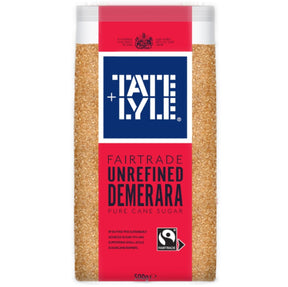 Tate & Lyle Fairtrade Unrefined Demerara Sugar 500g | Asian Grocery UK