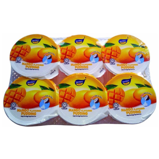 Tenten Mango Flavour Jelly Pudding with Nata De Coco (6x80g) 480g - Asian Online Superstore UK