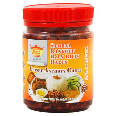 TG Tean’s Gourmet Crispy Anchovy Chilli 240g - Asian Online Superstore UK