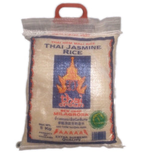 Thai Crown Thai Jasmine Fragrant Rice 5kg | Asian Grocery UK