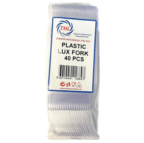 THL Plastic Lux Fork 40pc - Asian Online Superstore UK