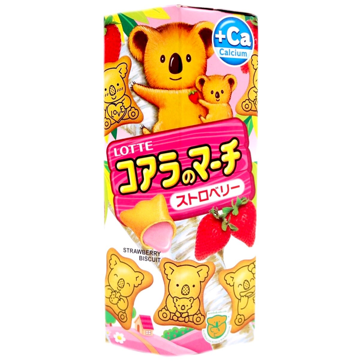 TL Lotte Koalas Strawberry Flavour Biscuits 37gm - Asian Online Superstore UK
