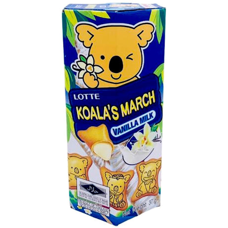 TL Lotte Koalas Vanilla Milk Flavour Biscuits 37g - Asian Online Superstore UK