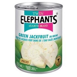 Twin Elephants Green Jackfruit in Brine (Pieces) 540g - Asian Online Superstore UK