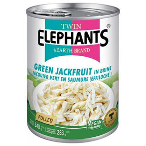 Twin Elephants Green Jackfruit in Brine (Pulled) 540g | Asian Grocery UK