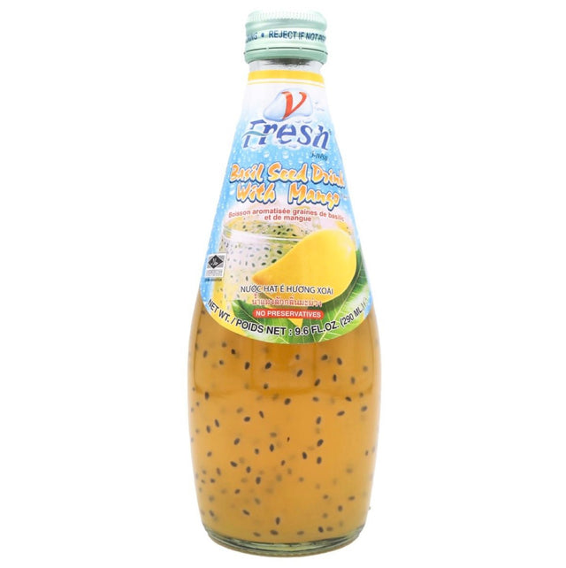 V - Fresh Mango & Basil Seed Drink 290ml - Asian Online Superstore UK