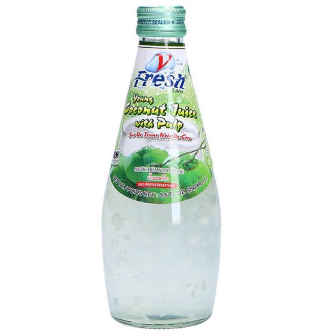 V - Fresh Young Coconut Juice with Pulp 290ml - Asian Online Superstore UK