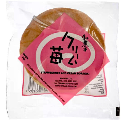 Wagashi Strawberry & Cream Dorayaki 75g - Asian Online Superstore UK