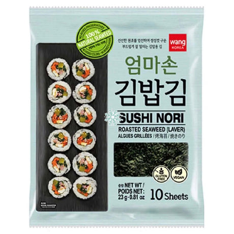 Wang Sushi Nori Roasted Seaweed 1pack(10 sheets) 23g - Asian Online Superstore UK