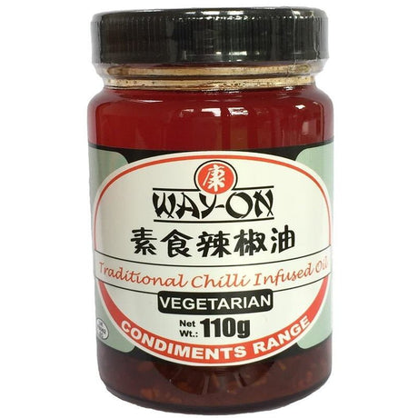 Way - On Vegetarian Traditional Chilli Infused Oil 110g - Asian Online Superstore UK