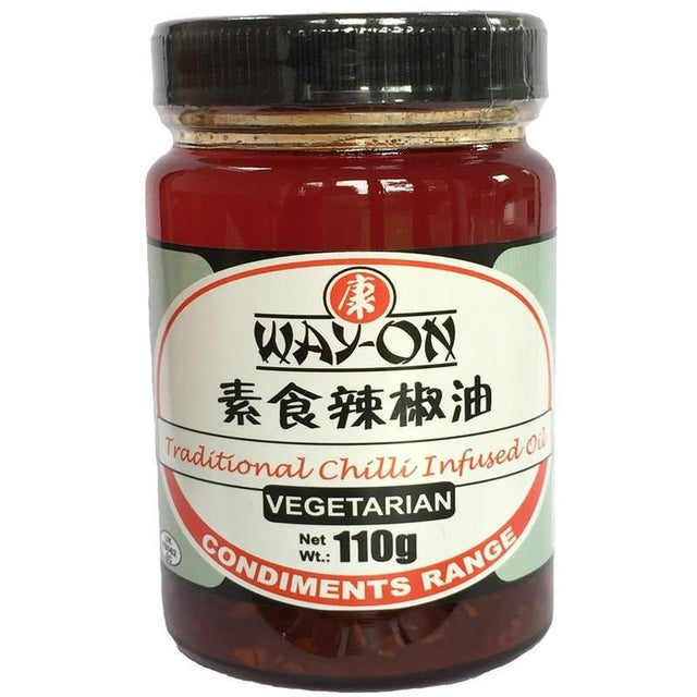 Way - On Vegetarian Traditional Chilli Infused Oil 110g - Asian Online Superstore UK
