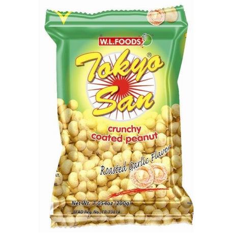 W.L Tokyo San Crunchy Coated Peanut (Roasted Garlic Flavour) 200g - Asian Online Superstore UK
