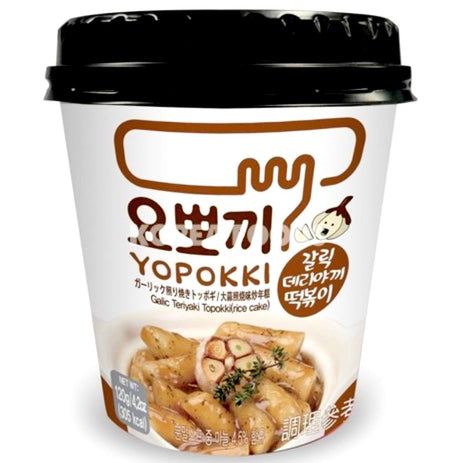 Youngpoong Yopokki Cup Garlic Teriyaki Topokki (Rice Cake)120g - Asian Online Superstore UK