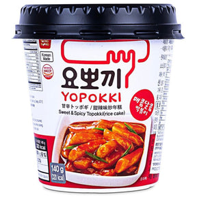 Youngpoong Yopokki Cup Sweet & Spicy Topokki (Rice Cake)140g | Asian Grocery UK