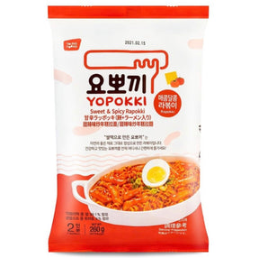Youngpoong Yopokki Sweet & Spicy Ropokki 2 Portion (Instant Rice Cake With Noodle) 260g | Asian Grocery UK