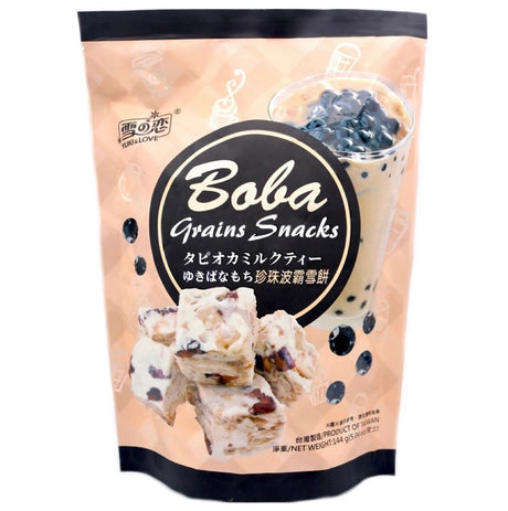 Yuki & Love (SG) Boba Milk Tea Grain Snacks 144g - Asian Online Superstore UK
