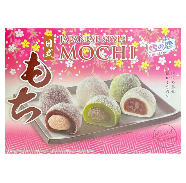 Yuki & Love (SG) Japanese Style Mochi Mixed (Red Ben, Green Tea & Taro) 300g - Asian Online Superstore UK