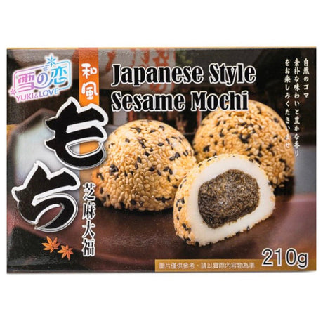 Yuki & Love (SG) Japanese Style Sesame Mochi 210g - Asian Online Superstore UK
