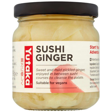 Yutaka Sushi Ginger (Pickled Ginger Slices) 190g - Asian Online Superstore UK