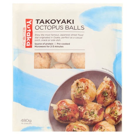 Yutaka Takoyaki Octopus Balls (16pc) 480g - Asian Online Superstore UK